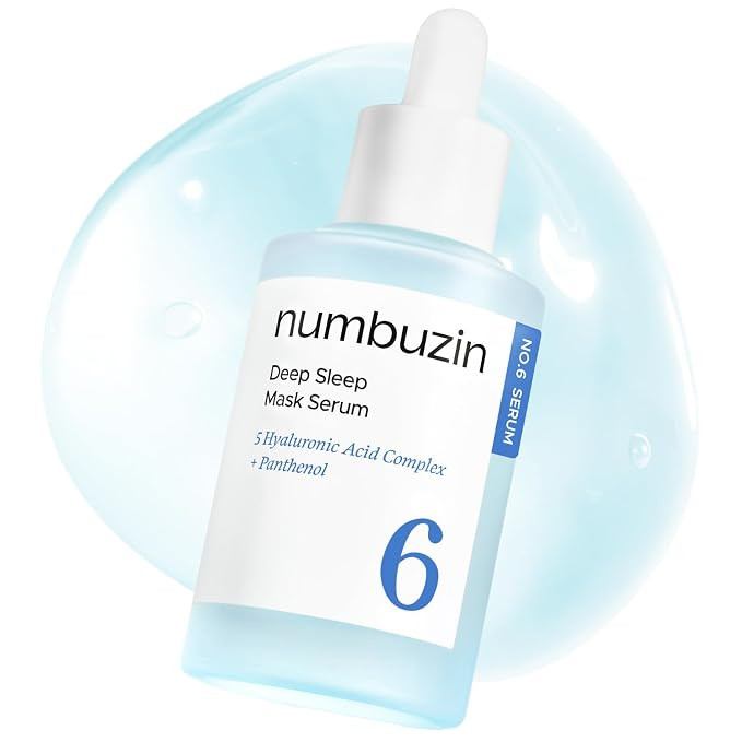 numbuzin No.6 Serum | Deep Sleep Mask Serum | Iceland Glacier Water for Instant and Long-lasting ... | Amazon (US)