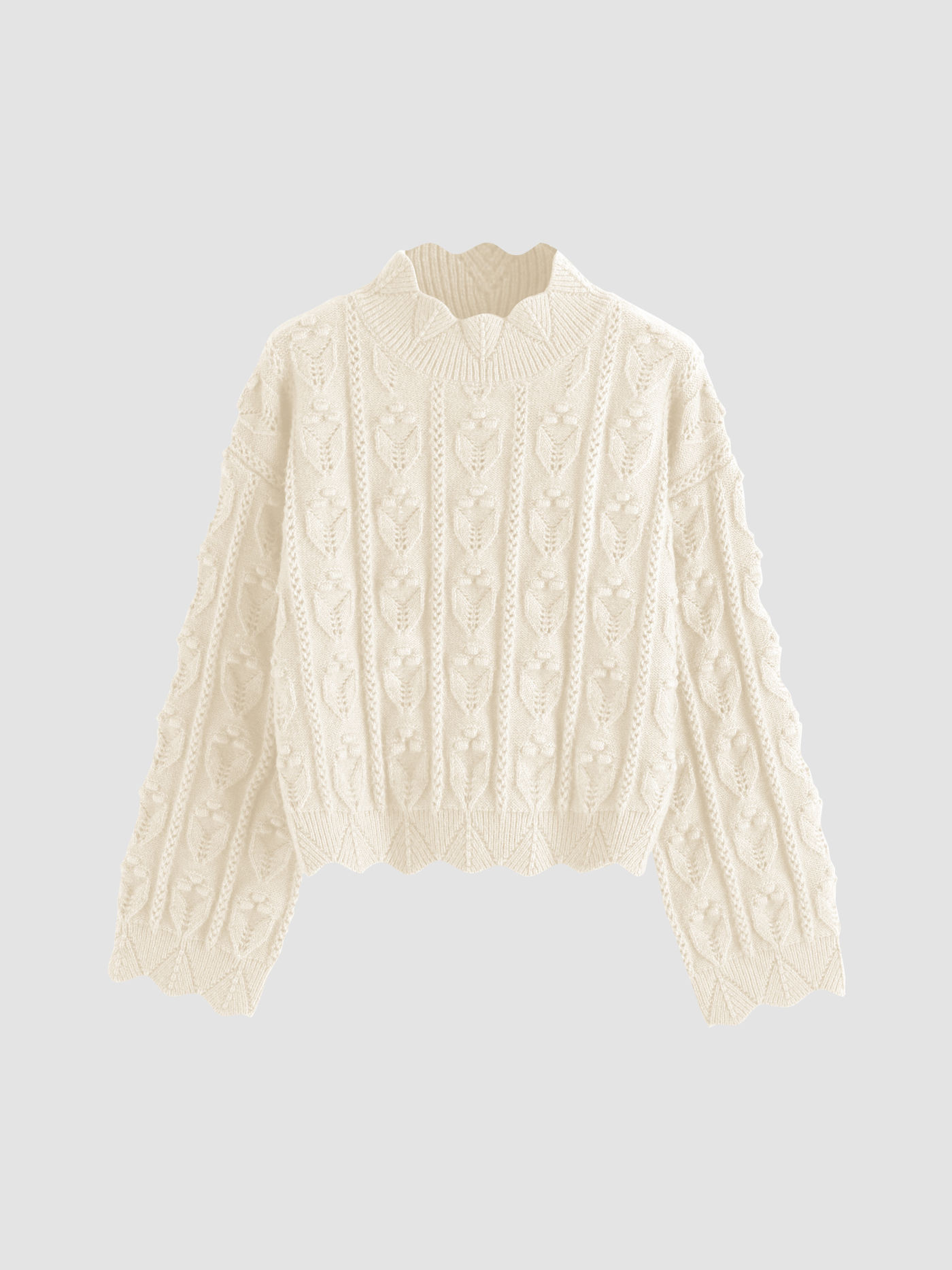 Tractor Textured High Neck Sweater | Cider