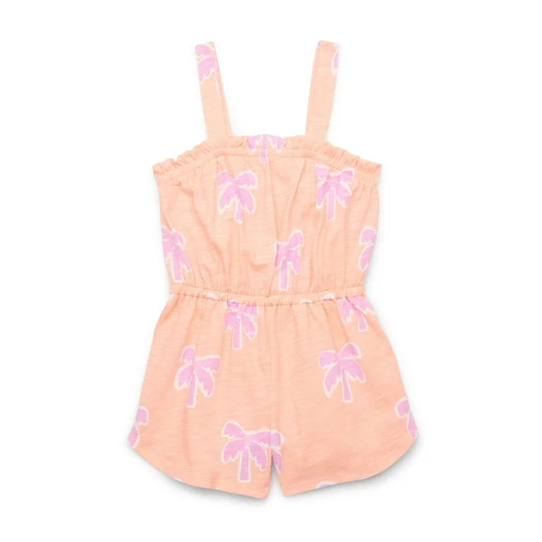 365 Kids from Garanimals Girls Mix and Match Elevated Romper, Sizes 4-10 | Walmart (US)
