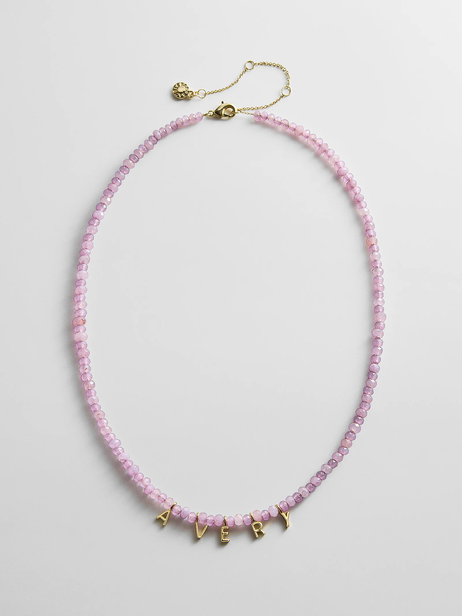Mini Semi-Precious Custom Necklace - Light Amethyst | BaubleBar
