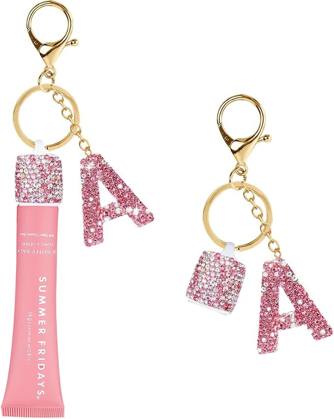 1PCS Keychain Holder for Lip Gloss Summer Fridays,LANGIGE & ELF, Bling Lip Gloss Keychain Cap,Por... | Amazon (US)