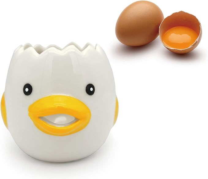 LNYFOUG Egg Separator Cute Cartoon Ceramic Egg Yolk White Divider Food Grade Strainer Filter Prem... | Amazon (US)