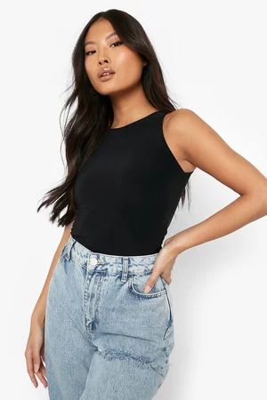 Petite Double Layer Bodysuit | Boohoo.com (US & CA)