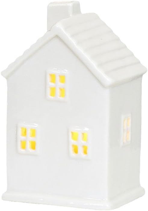 Christmas Village Sets,Ceramic LED Lighted Christmas Village Houses,Christmas Town Scene Desktop ... | Amazon (US)