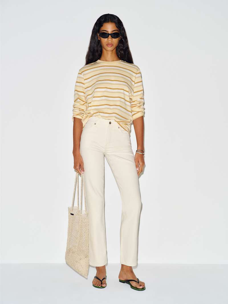 Cynthia High Rise Straight Long Jeans | Reformation (Global)
