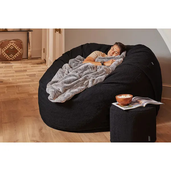 Footsac Blanket: Charcoal Wombat Phur - Lovesac | Lovesac