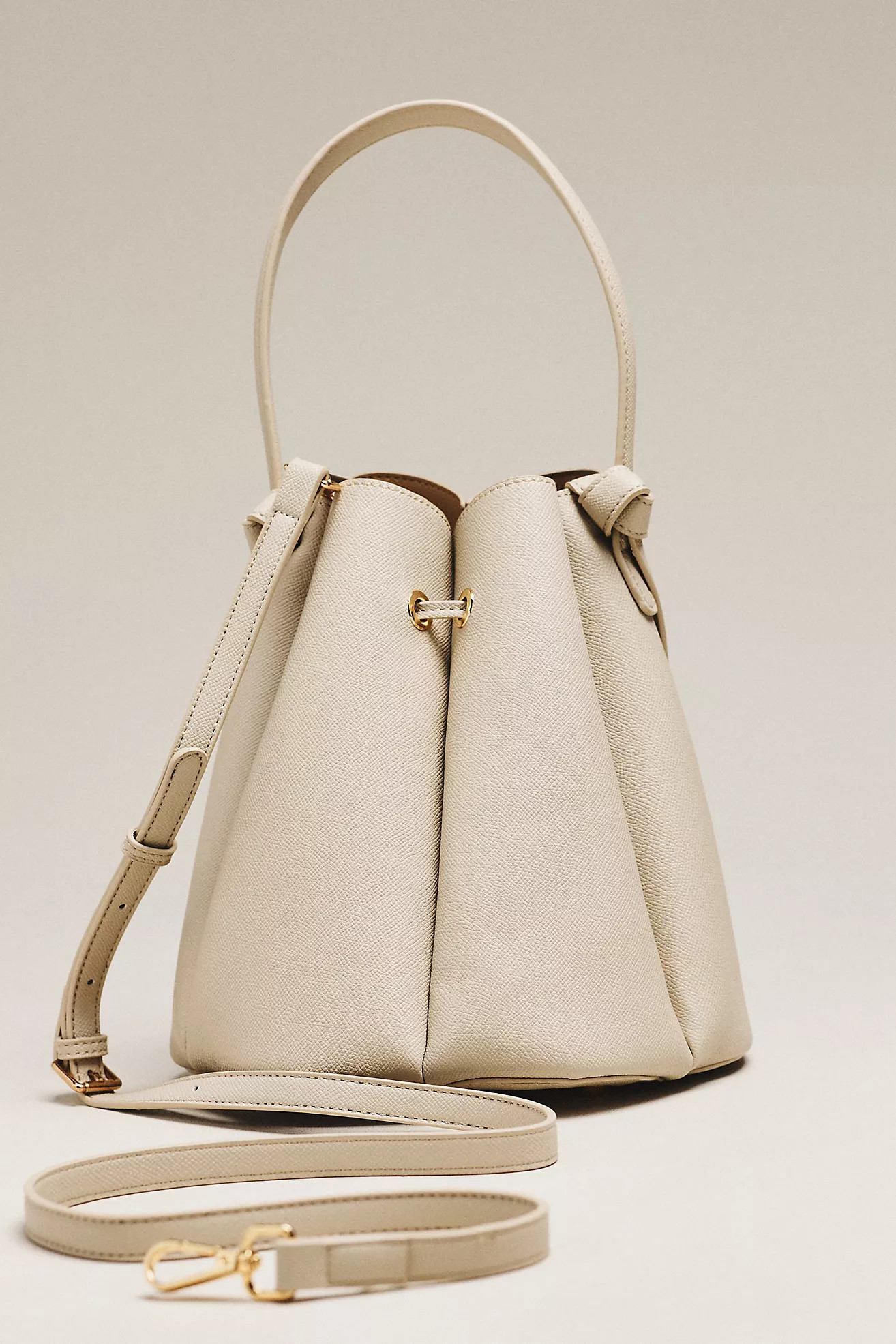 Laguna Cinched Vegan Leather Bucket Bag | Anthropologie (US)