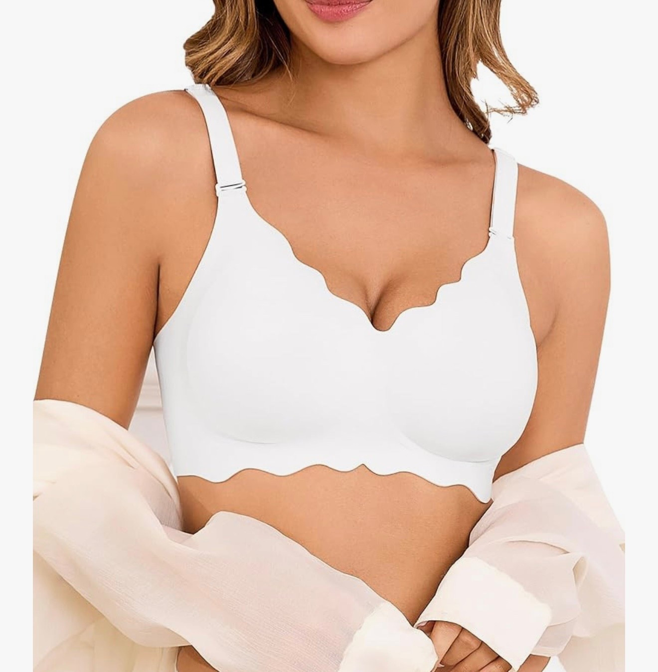 Seamless Bras Push Up Bra Full Coverage Wirefree Bralettes T-Shirt Everyday Bra for Women, Soft, No Underwire, V-Neck

#LTKFindsUnder50 #LTKMidsize #LTKOver40