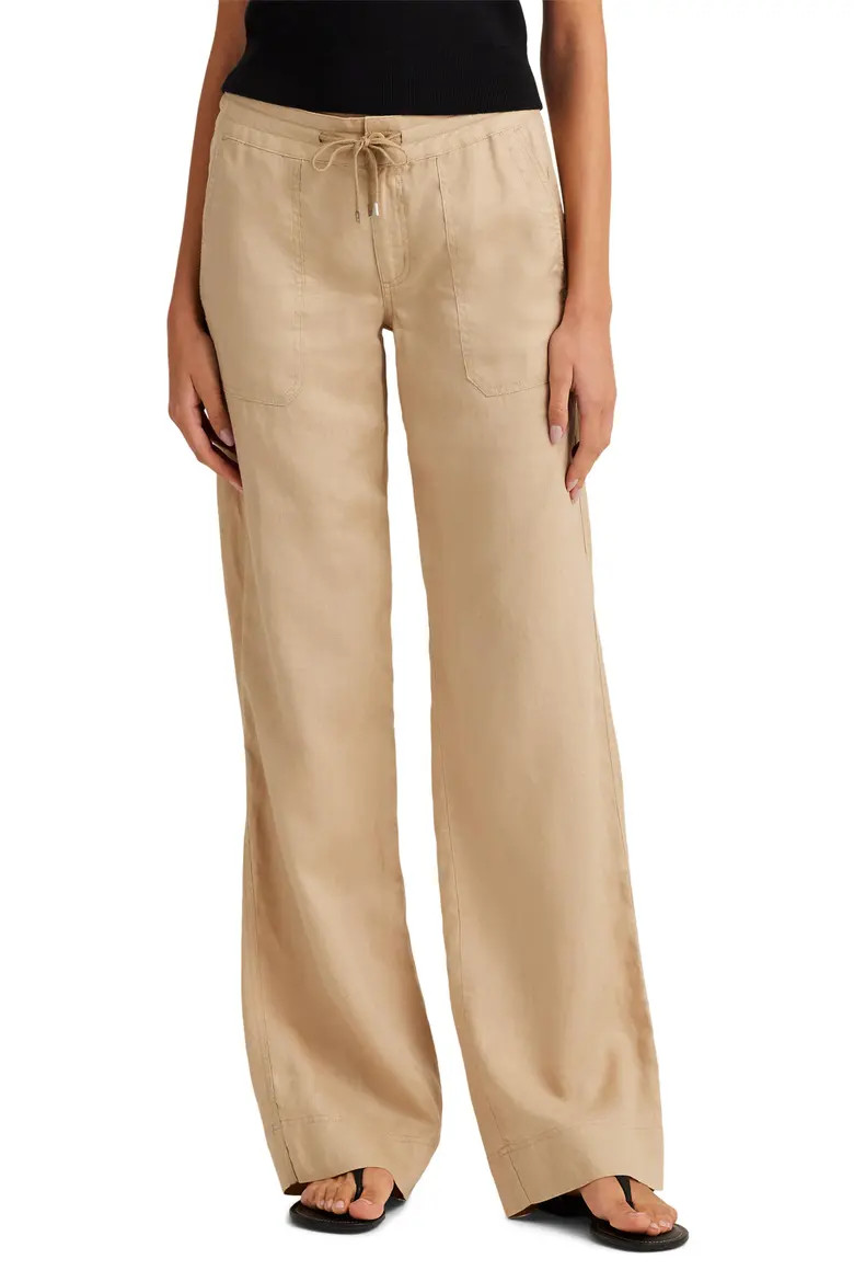 Wide Leg Linen Pants (Women) | Nordstrom | Nordstrom