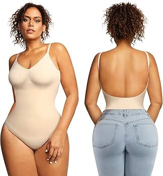 Popilush Shapewear Bodysuit for Women Tummy Control - Seamless Body Shaper Butt Lifting Shapewear... | Amazon (US)