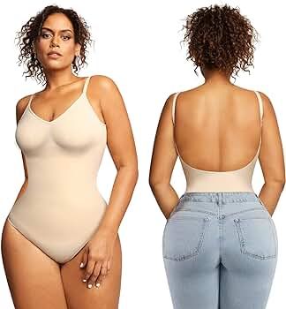 Popilush Shapewear Bodysuit for Women Tummy Control - Seamless Body Shaper Butt Lifting Shapewear... | Amazon (US)