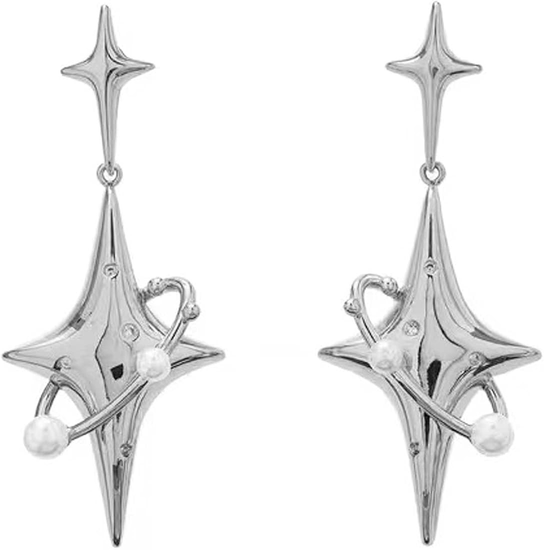 Space Earrings Dangle Star Stud Earrings Spaceman Stud Planet Earrings for Women Girls | Amazon (US)