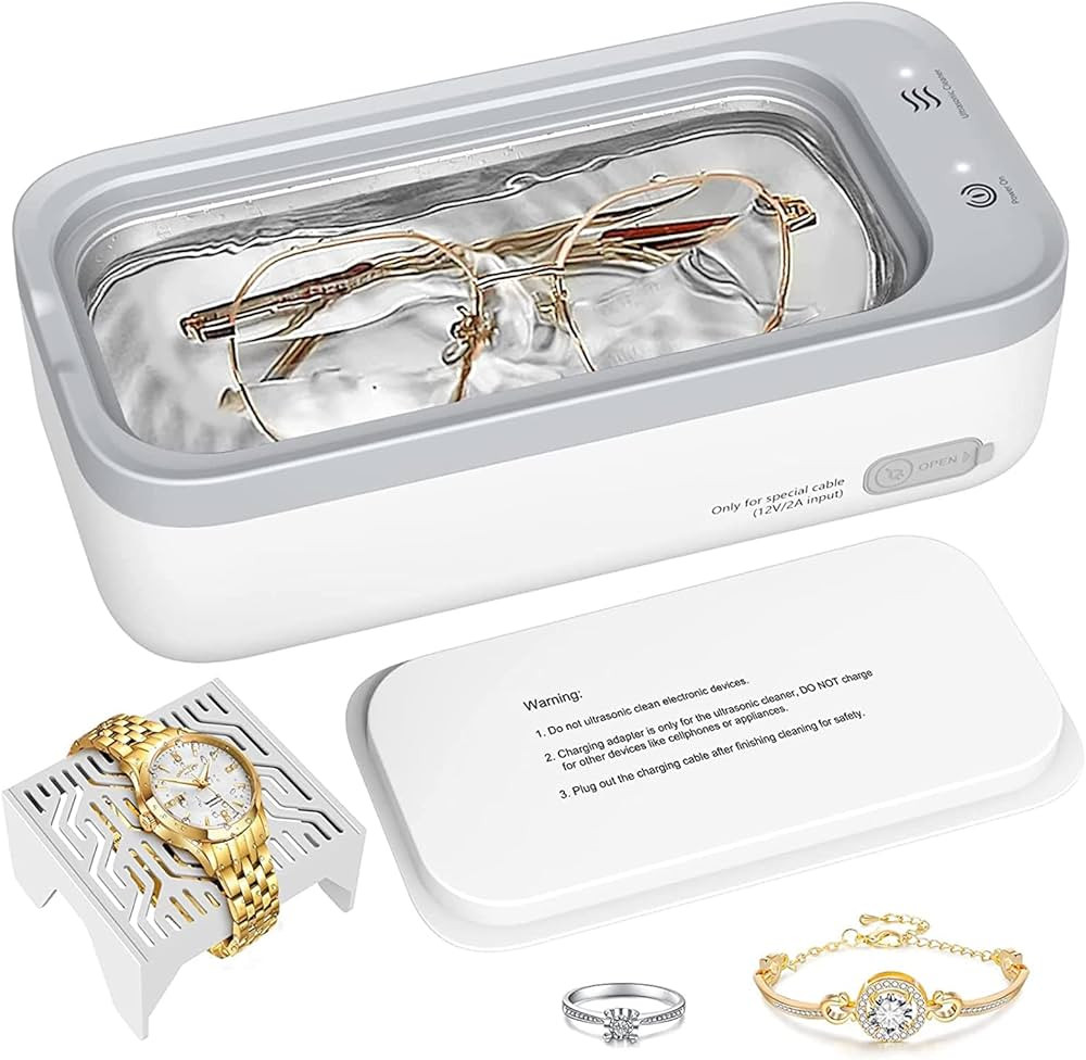 Jewelry Cleaner, Ultrasonic Cleaning Machine, 45Khz Ultrasonic Cleaner Stainless Steel 304 High C... | Amazon (US)