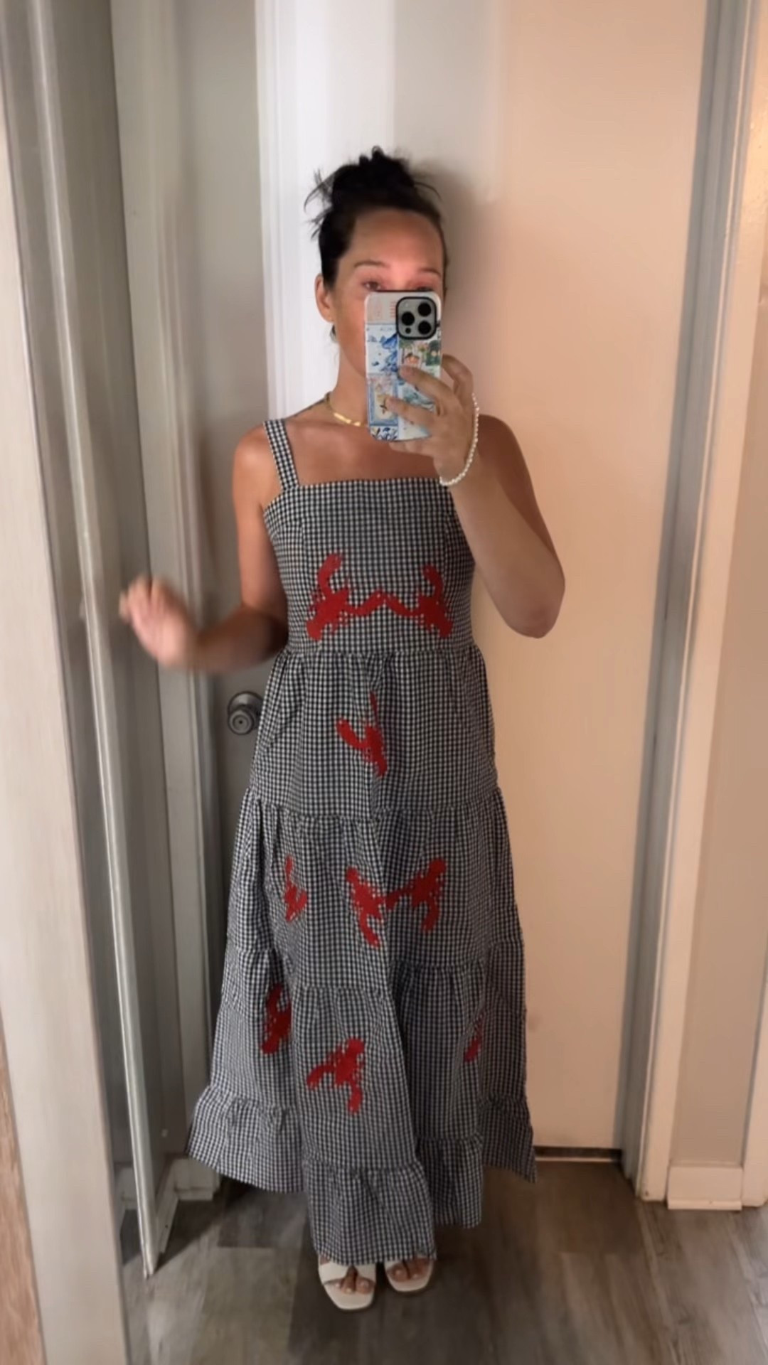 This lobster dress is stunning for summer and vacationing!!

In a small, pull on maxi dress

Wearing target sandals TTS and 20% off

#LTKStyleTip #LTKSeasonal #LTKSummerEdit
