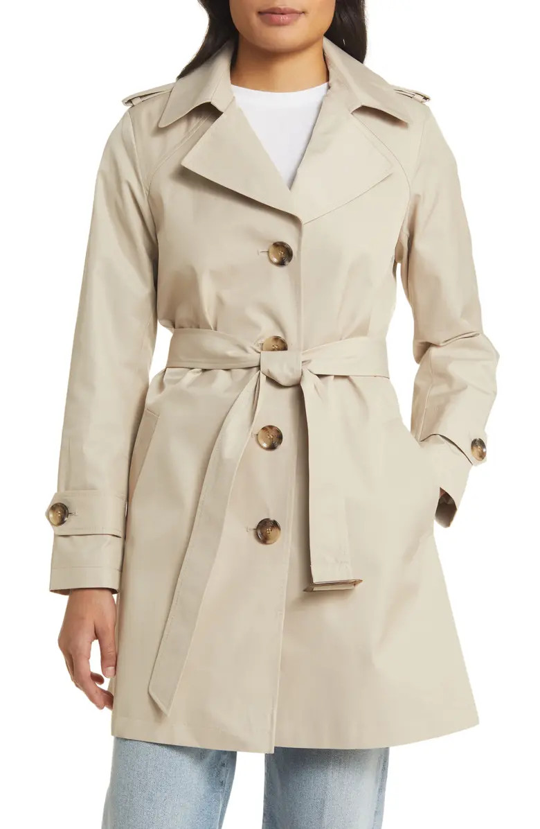 Sam Edelman Buckle Belt Trench Coat | Nordstrom | Nordstrom