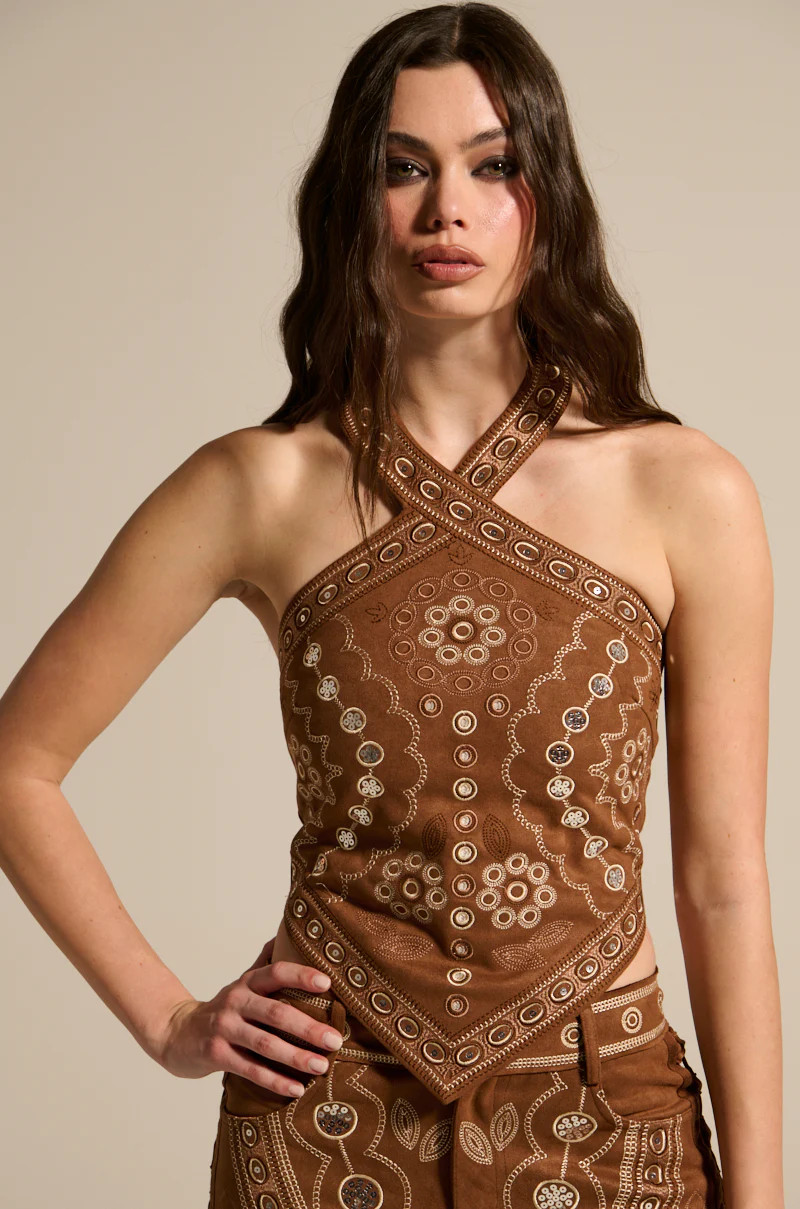 TEXAS FOREVER HALTER TOP | AKIRA