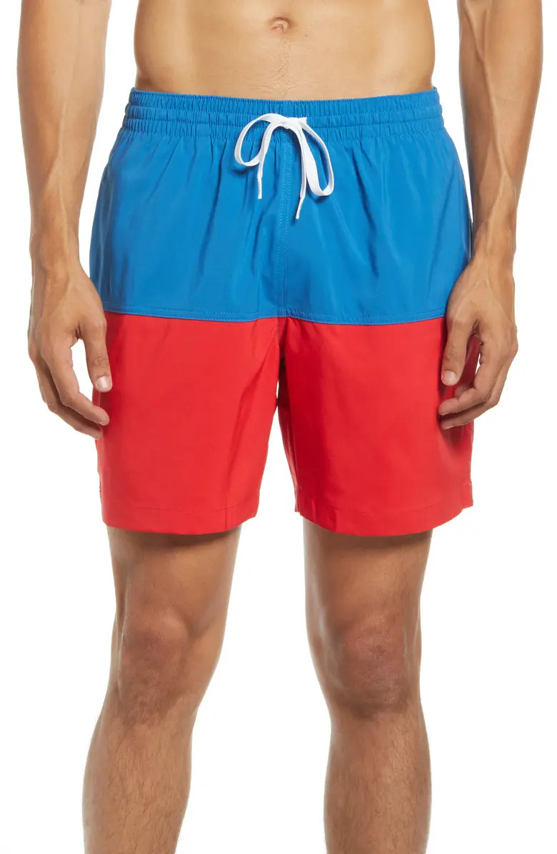 The Liberties Colorblock 7-Inch Swim Trunks | Nordstrom
