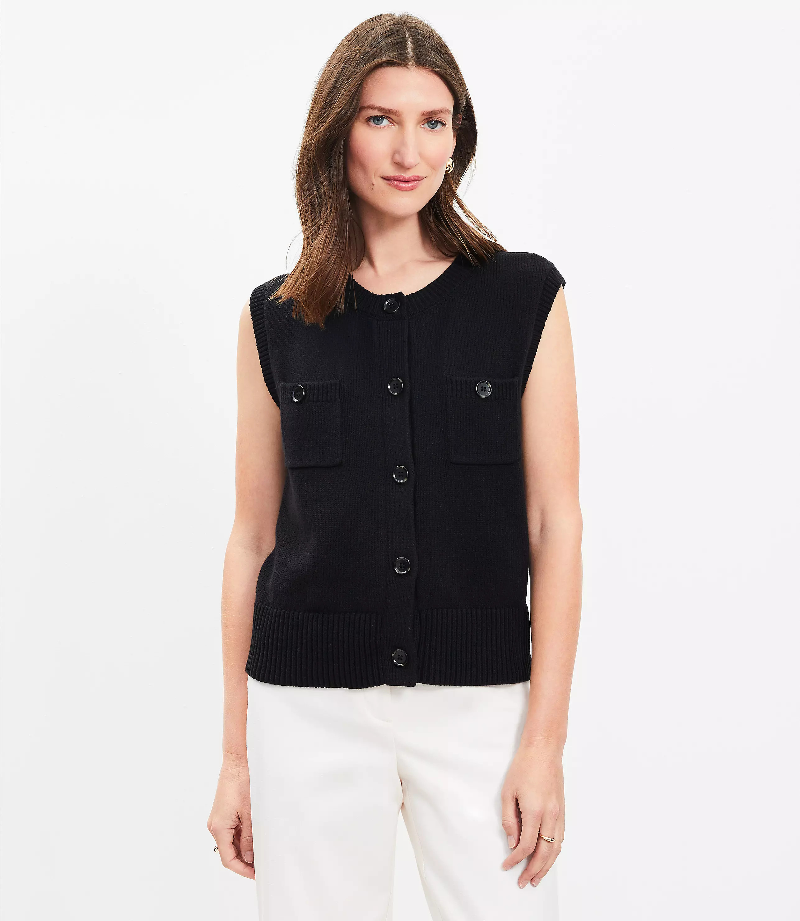 Pocket Sweater Vest | LOFT