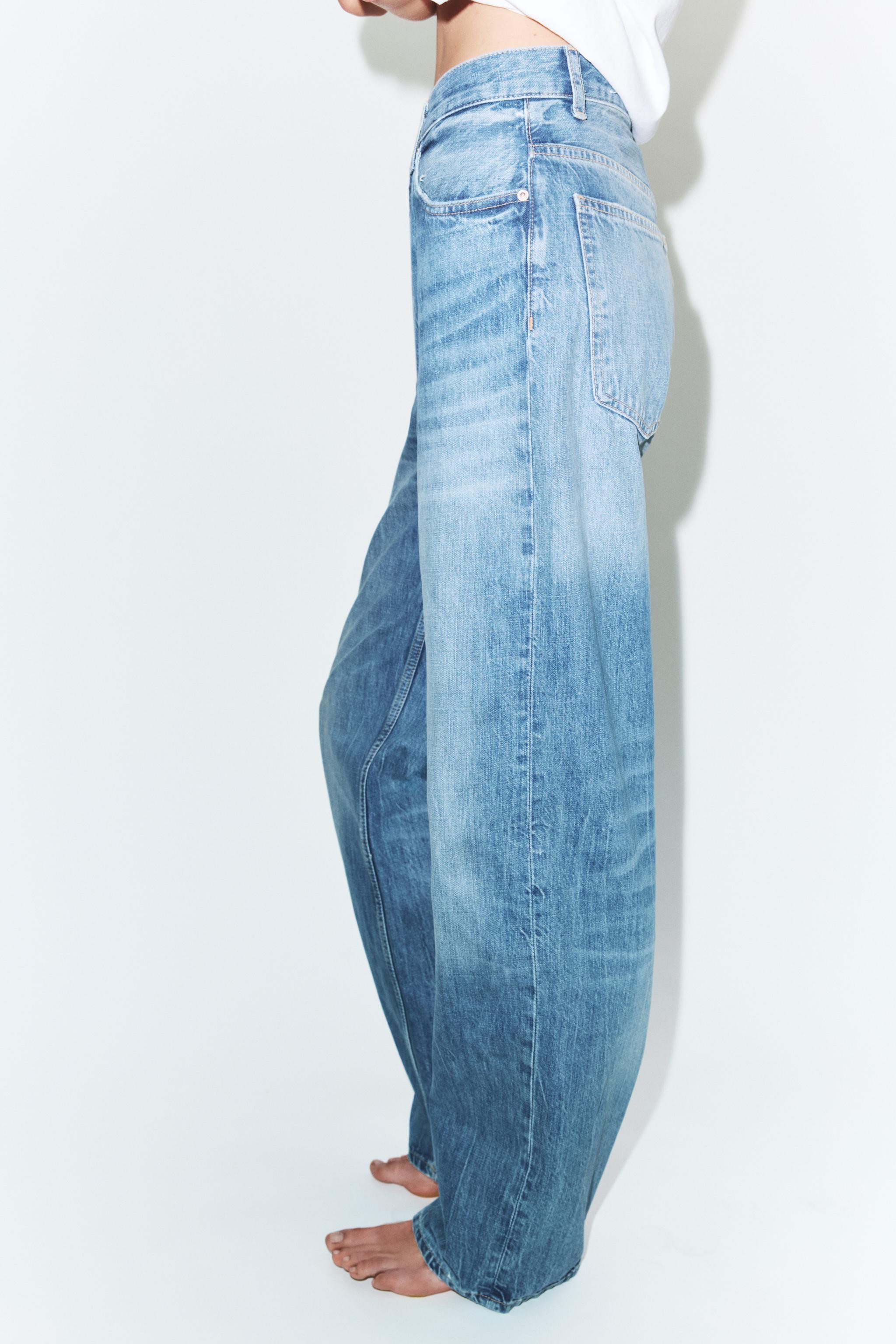 TRF HIGH WAIST STRAIGHT WIDE JEANS | Zara US