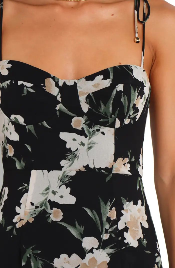 Meg Floral Print Bustier Dress | Nordstrom