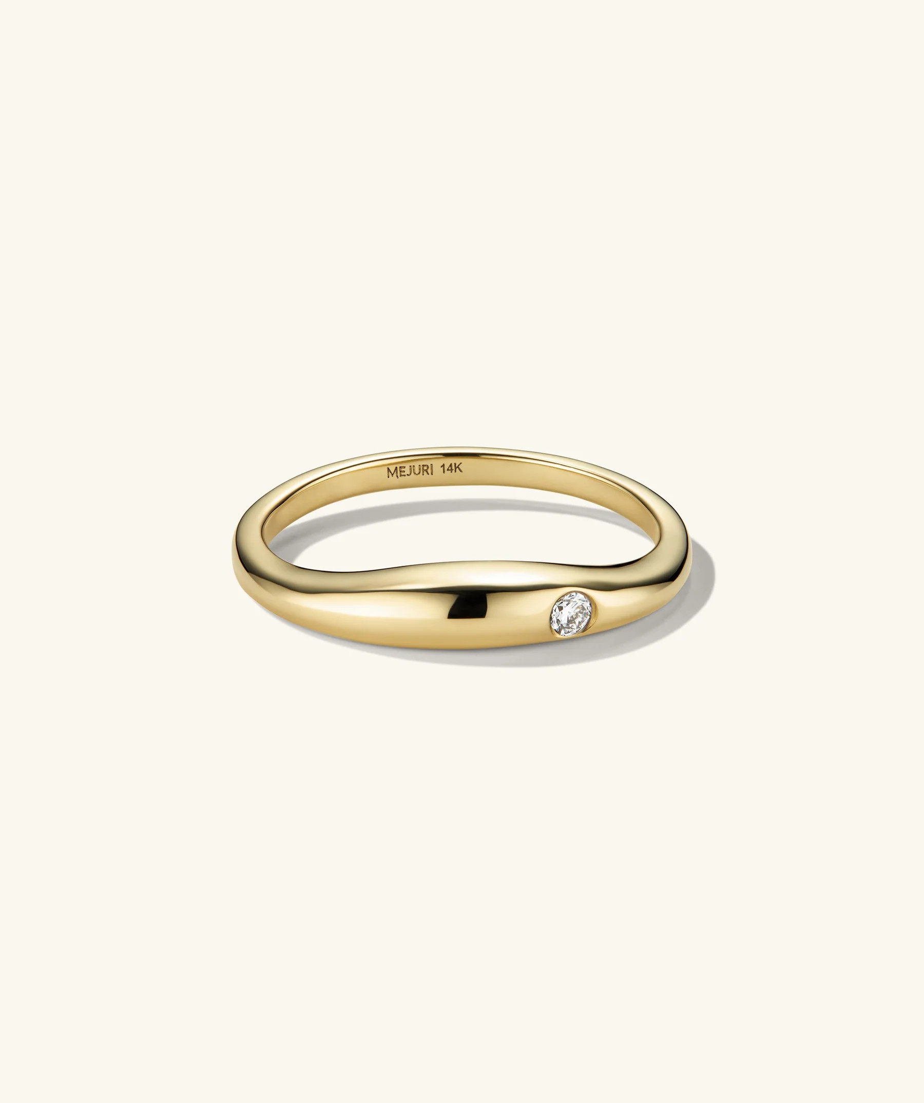 Organic Dôme Thin Nesting Ring | Mejuri Fine Crew