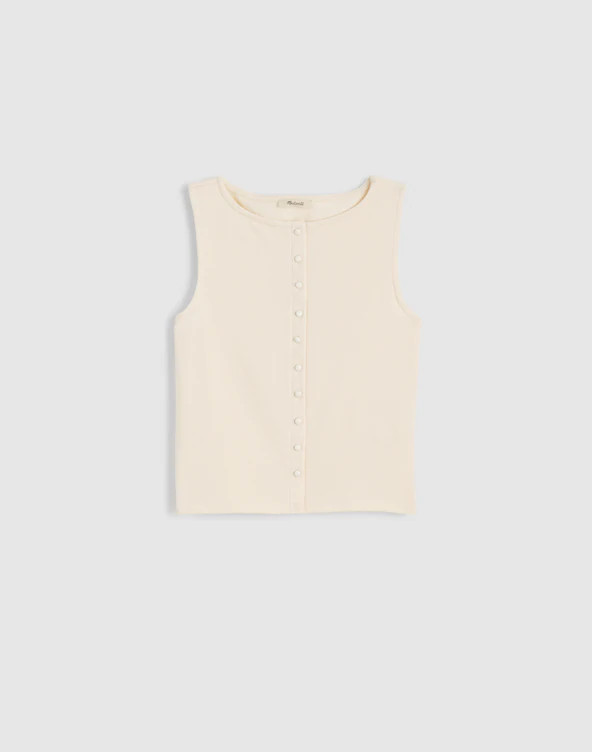 Sleeveless Boatneck Vest Top | Madewell