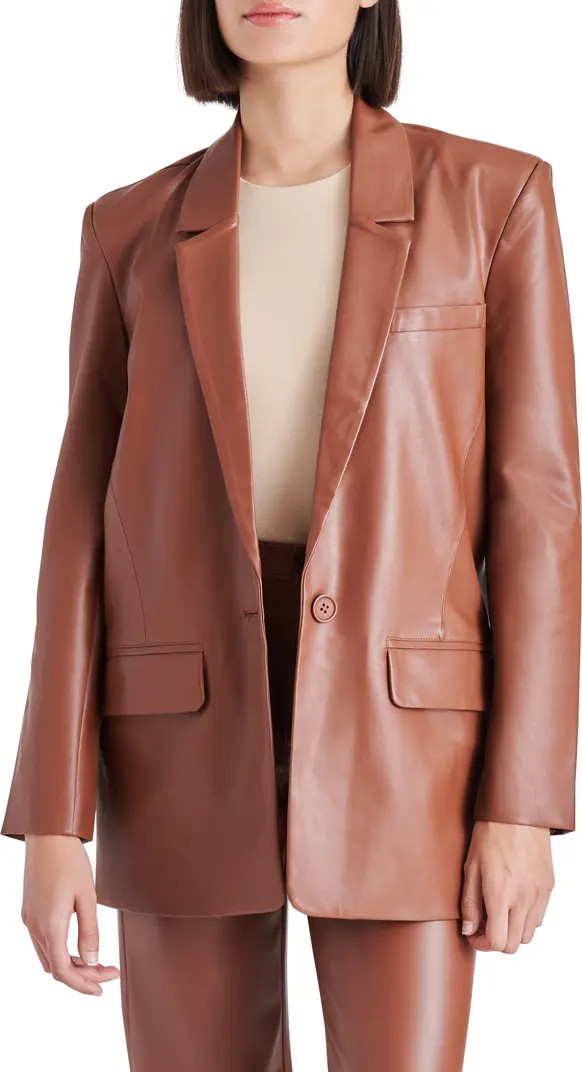 Audrey Faux Leather Blazer | Nordstrom