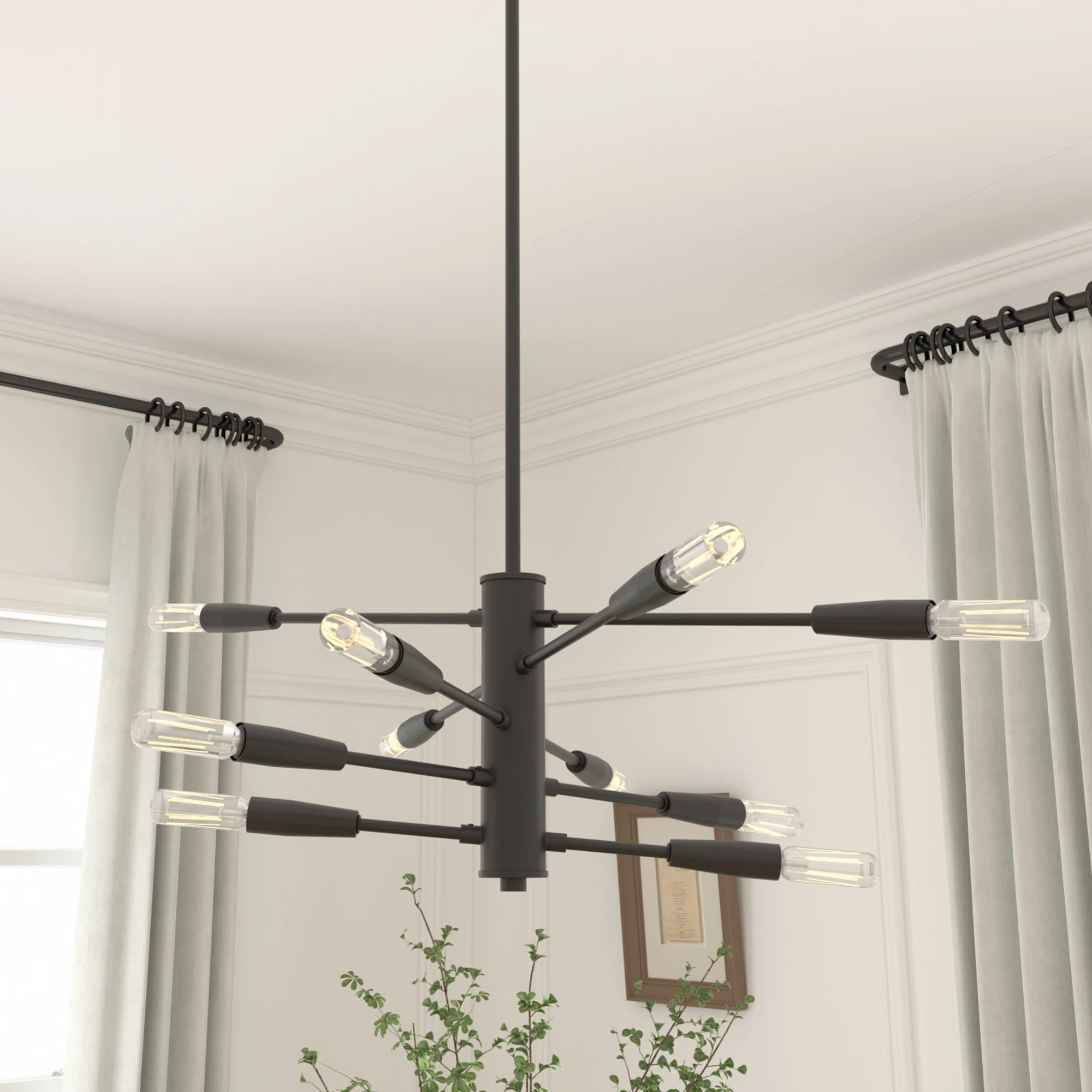 10 - Light Dimmable Sputnik Chandelier | Wayfair North America
