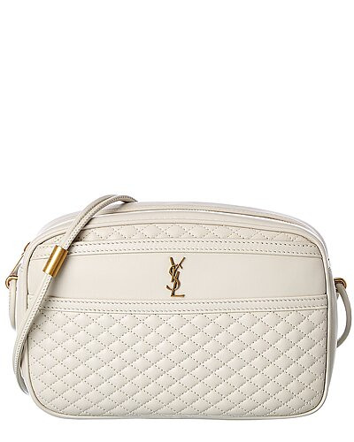 Saint Laurent Victoire Quilted Leather Camera Bag | Gilt