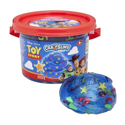 Toy Story CRA-Z-Slimy Slime with Confetti, Blue Glitter Stretchy Slime for Kids Ages 6+, Non-Toxi... | Amazon (US)