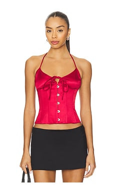 GUIZIO Marini Corset in Bordeaux from Revolve.com | Revolve Clothing (Global)
