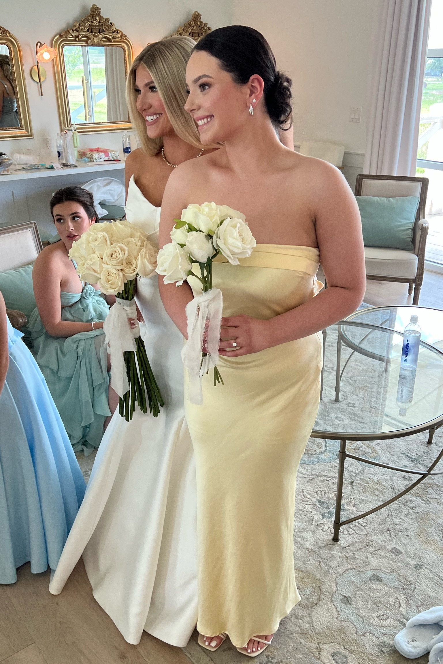 The most PERFECT satin yellow strapless bridesmaid dress💛💐 I loved the length of this dress and it was perfect for a wedding! 

#LTKFindsUnder100 #LTKStyleTip #LTKWedding