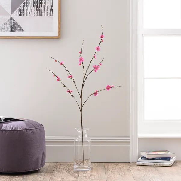 Artificial Mauve Blossom Flower Stem | Dunelm