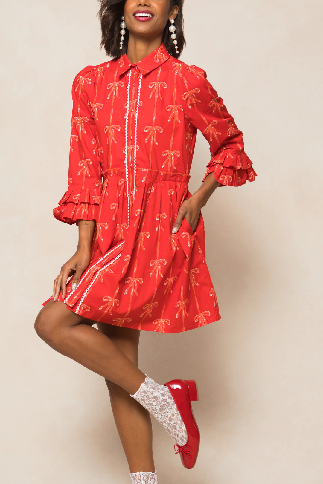 Bowie Dress in Red | Ivy City Co