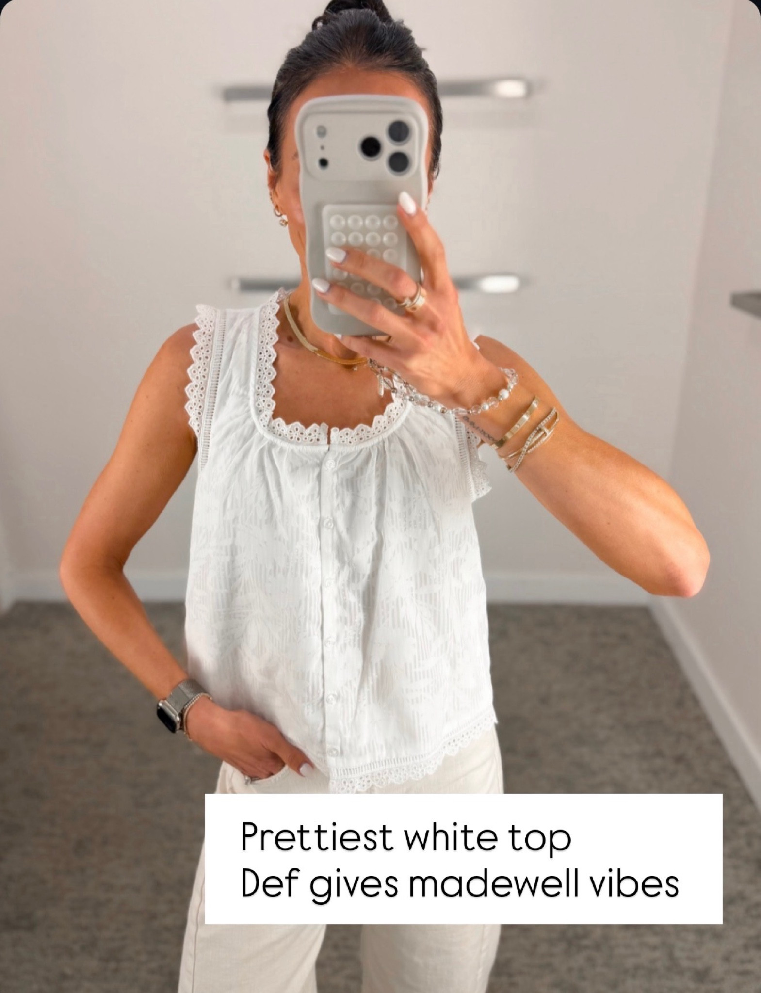 this is the prettiest white top. so lightweight and feminine with the lace detail, it really does give that effortless madewell feel

perfect with denim, linen, or dressed up a little for summer plans, annabrstyle 

#LTKootd #LTKTravel #LTKSeasonal