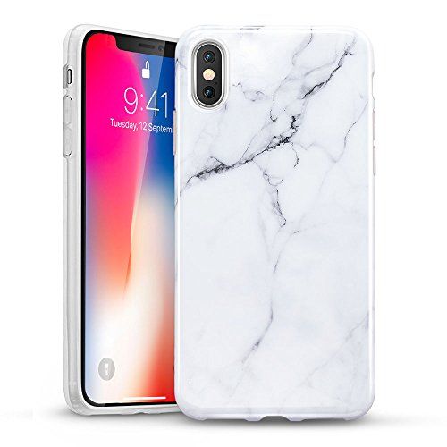 iPhone X Case, iPhone X Marble Case, ESR Slim Soft Flexible TPU Marble Pattern Cover for Apple iPhon | Amazon (US)