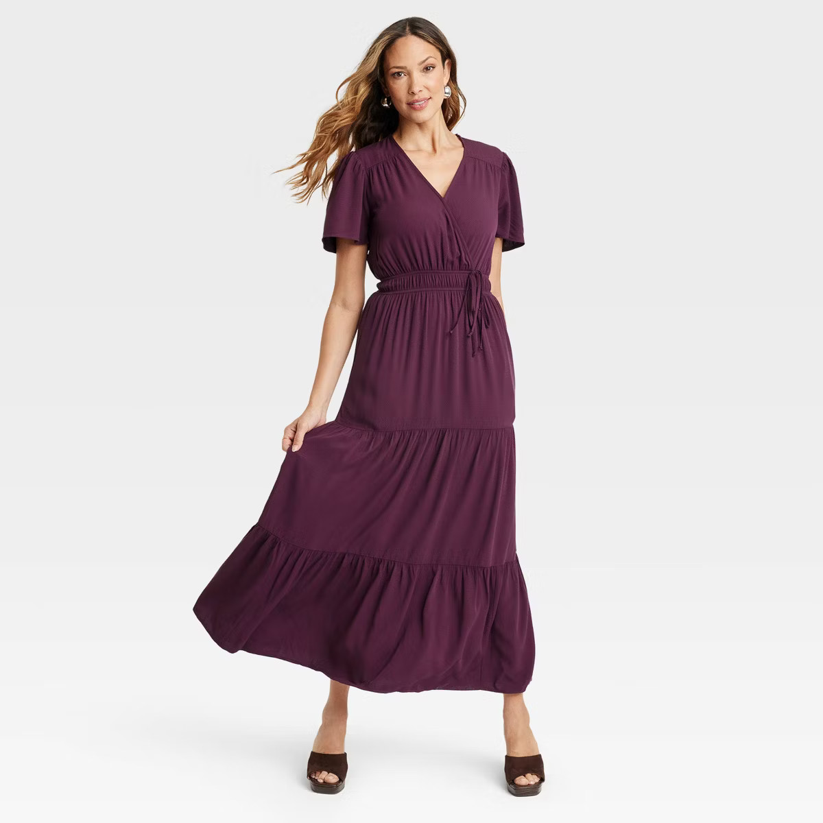 Women's Short Sleeve A-Line Maxi Dress - Knox Rose™ | Target