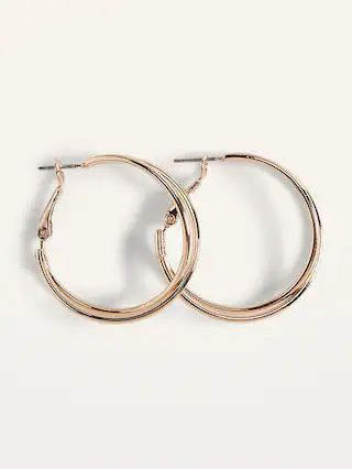 Gold-Toned Hoop Earrings for Women | Old Navy (US)