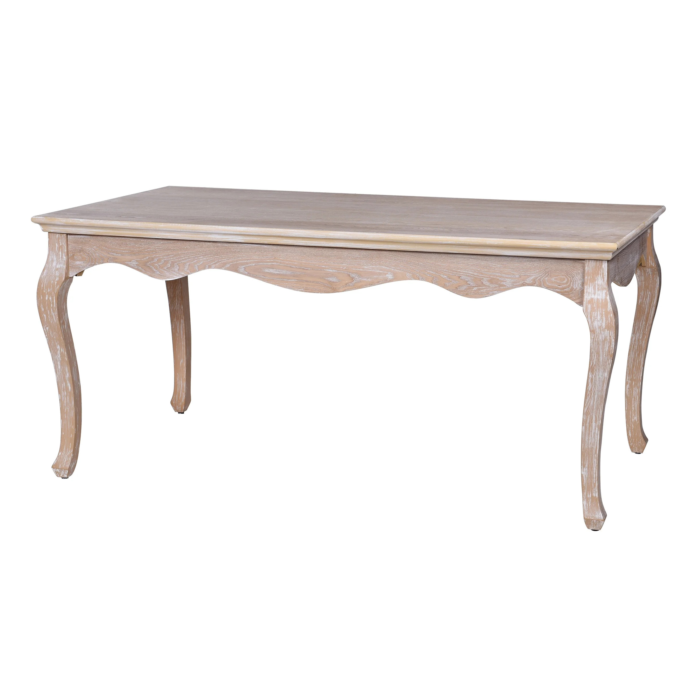 Dann Foley - Wooden Dining Table - Whitewash Pine Finish - Walmart.com | Walmart (US)