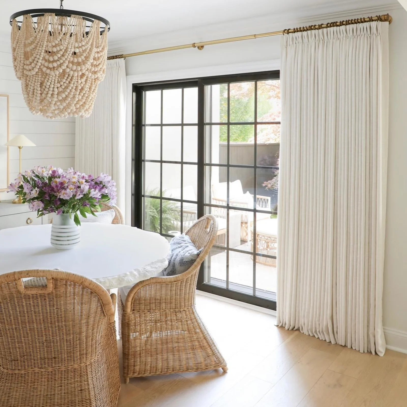 TWOPAGES Liz Linen Drape Pinch Pleated Curtain | TWOPAGES