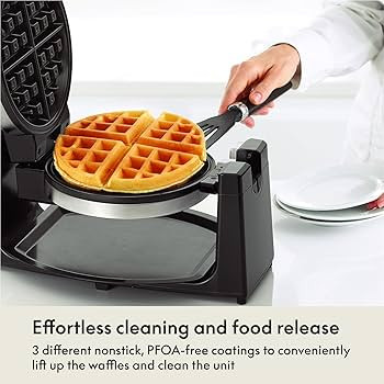 bella Classic Rotating Belgian Waffle Maker with Nonstick Plates, Removable Drip Tray, Adjustable... | Amazon (US)