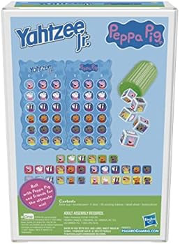 Yahtzee Jr.: Peppa Pig Edition Board Game for Kids Ages 4 and Up, Counting and Matching Game for ... | Amazon (US)