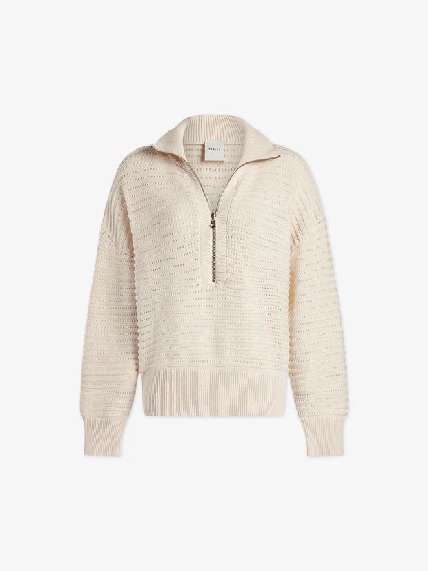 Tara Pointelle Half-Zip Knit | Varley USA