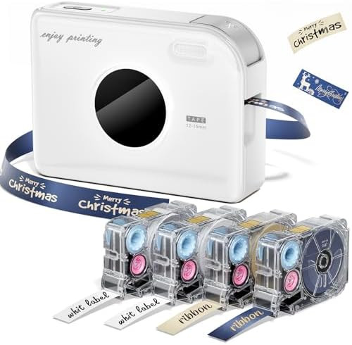 Phomemo Ribbon Printer, A30 Bluetooth Small Label Maker Machine with Tapes | Amazon (US)