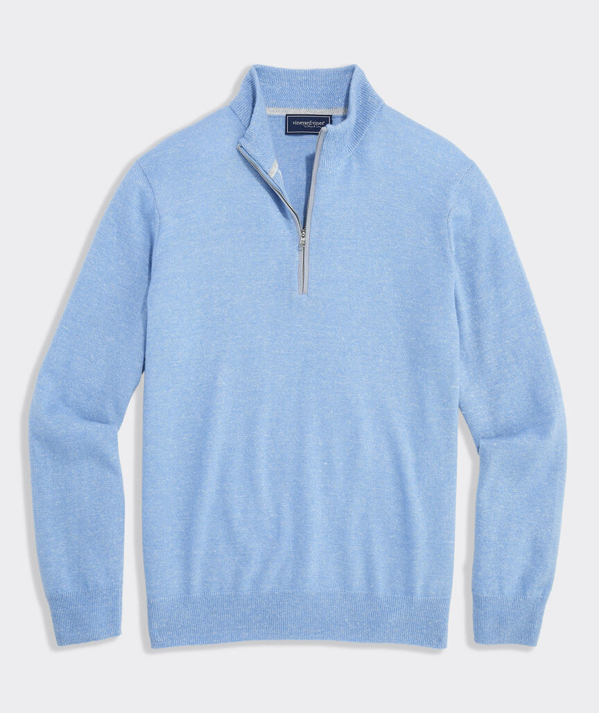 Cashmere Linen Quarter Zip | vineyard vines
