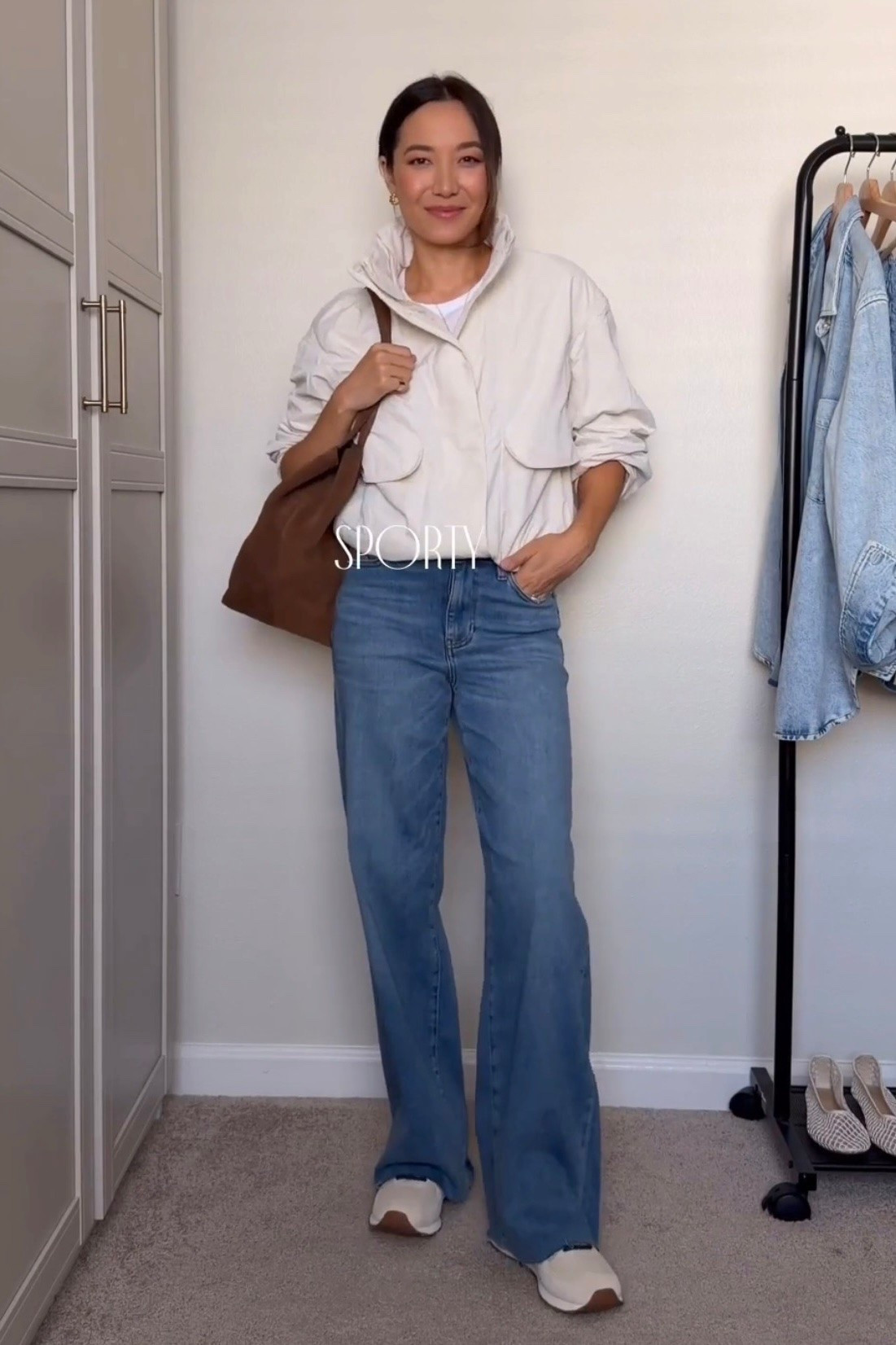 Jeans on sale — wearing my true size 25 

Lululemon jacket — xs 
Madewell suede tote 
New balance sneakers from the nsale were restocked, under $100

End of summer style / sporty outfit / mom outfits / drop off outfits / style over 30

#LTKootd #LTKSeasonal #LTKSaleAlert