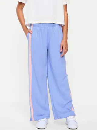 Baggy French-Terry Straight-Leg Retro Sweatpants for Girls | Old Navy (US)