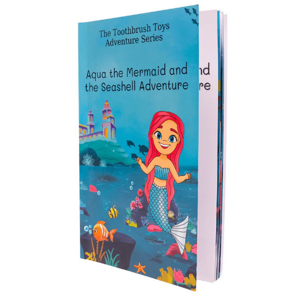 Mermaid Storybook for Kids: Aqua the Mermaid Seashell Adventure | Toothbrush Toys | Toothbrush Toys