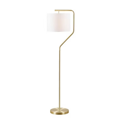 Bella Depot Angular Arched Gold Metal Floor Lamp | Target