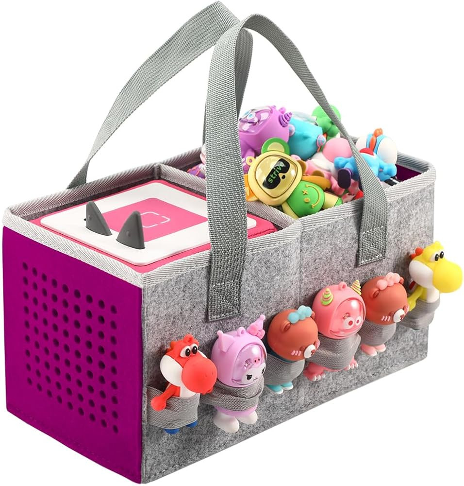 Carrying Case for Toniebox Starter Set and Tonies Figurines, Travel Felt Cloth Musical Toy Foldin... | Amazon (US)
